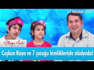 Coşkun Kaya ve 7 çocuğu kimlikleriyle stüdyoda! - Müge Anlı ile Tatlı Sert 17 Nisan 2017 - atv