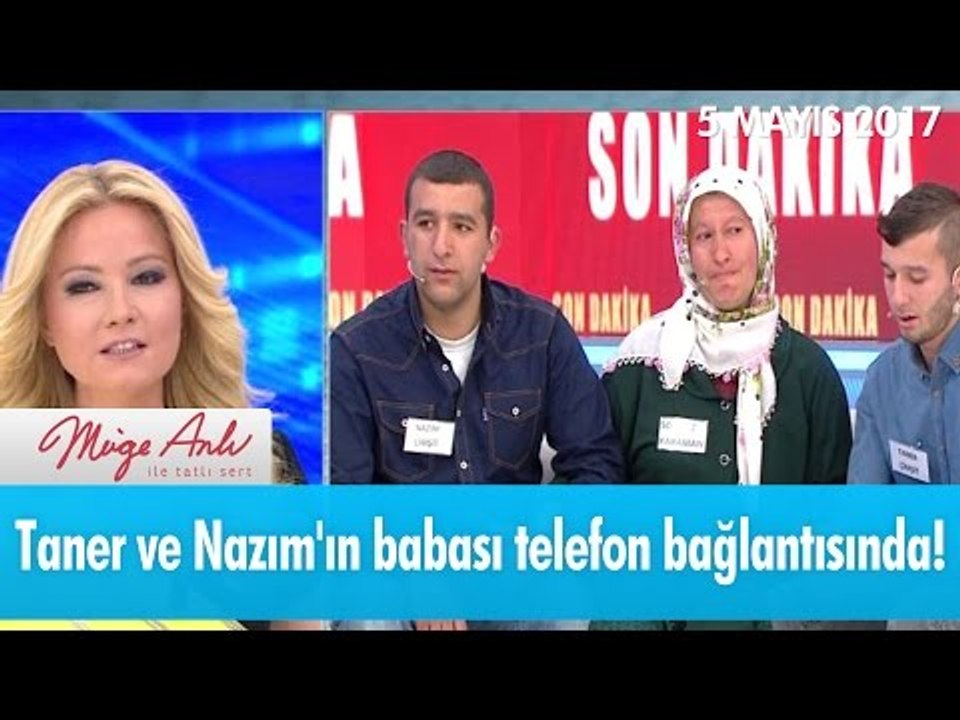 Taner ve Nazım'ın babası telefon bağlantısında! Müge Anlı ile Tatlı Sert 5 Mayıs 2017 - atv