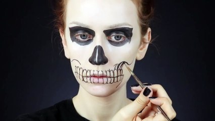 TATE LANGDON SKULL MAKEUP TUTORIAL | American Horror Story