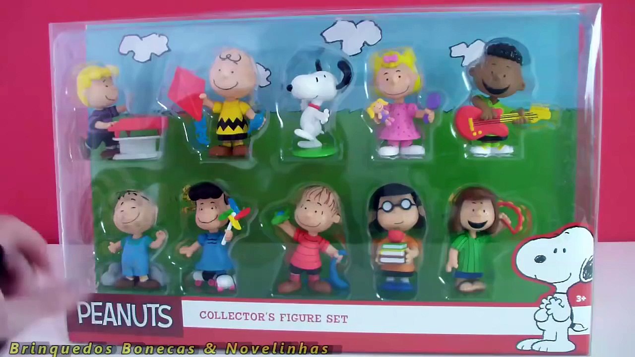 Charlie Brown Snoopy Peanuts Collectors Figure Set - The PEANUTS Movie Toys  Brinquedos Em Português - Vidéo Dailymotion