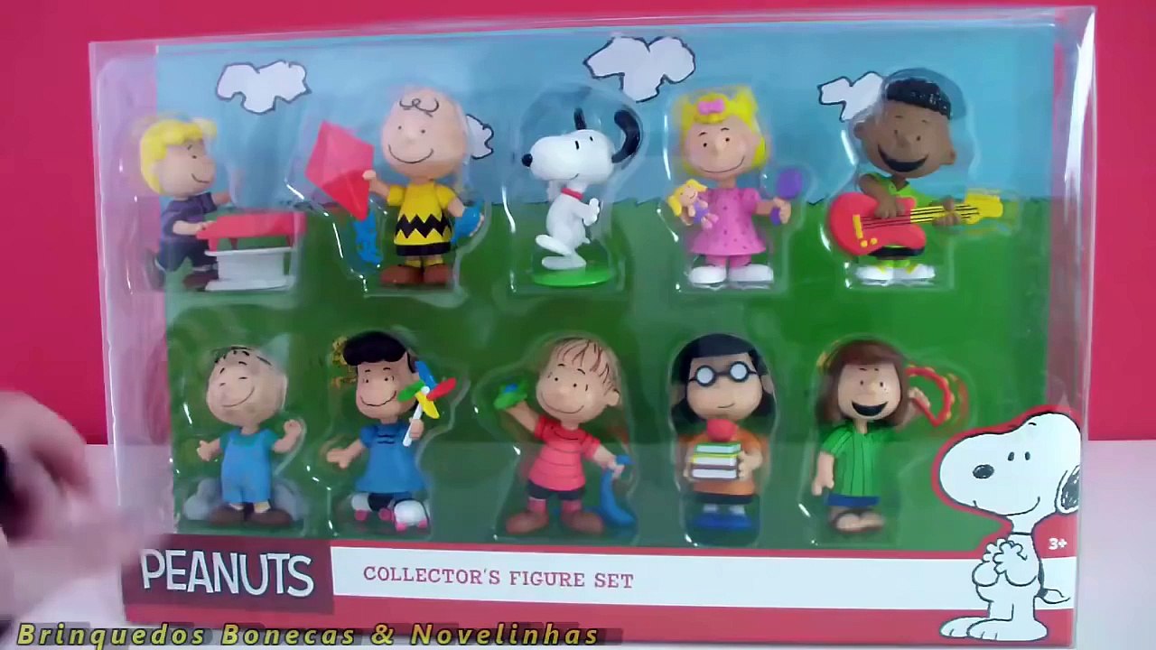 Charlie Brown Snoopy Peanuts Collectors Figure Set - The PEANUTS Movie Toys Brinquedos Em Português