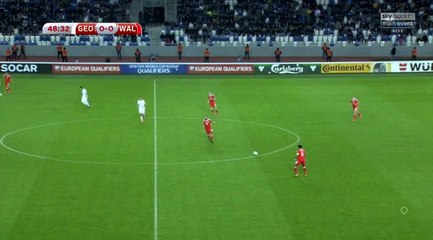 Tom Lawrence Goal HD - Georgia 0-1 Wales 06.10.2017