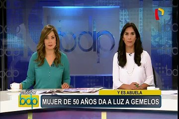 Mujer de 50 años da a luz a gemelos