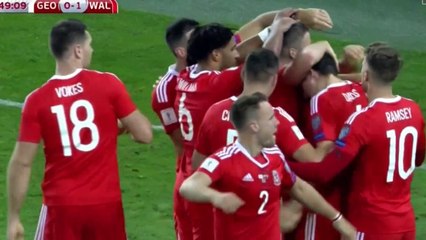 Tom Lawrence Goal HD - Georgia 0 - 1 Wales - 06.10.2017 (Full Replay)