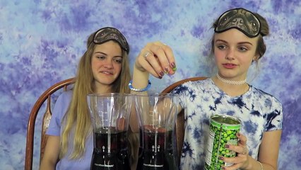 Gumball Guess It or Drink It ~ Smoothie Challenge ~ Jacy and Kacy