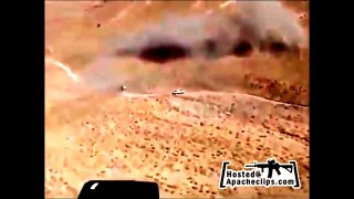 아파치 헬기 조종사 카메라로 촬영된 동영상