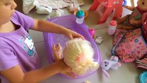 Baby Alive Doll (Babys New Teeth) Marisa! Messy Feeding, Changing and Bath! Our Very First Video