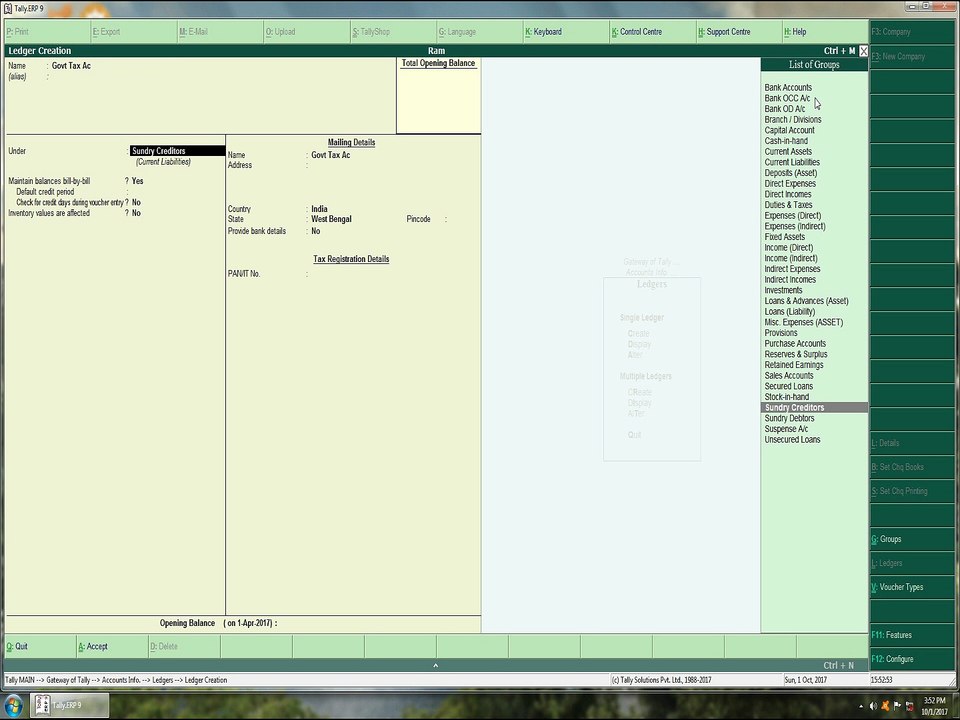 basic class on tallysoftwar for gst part 3