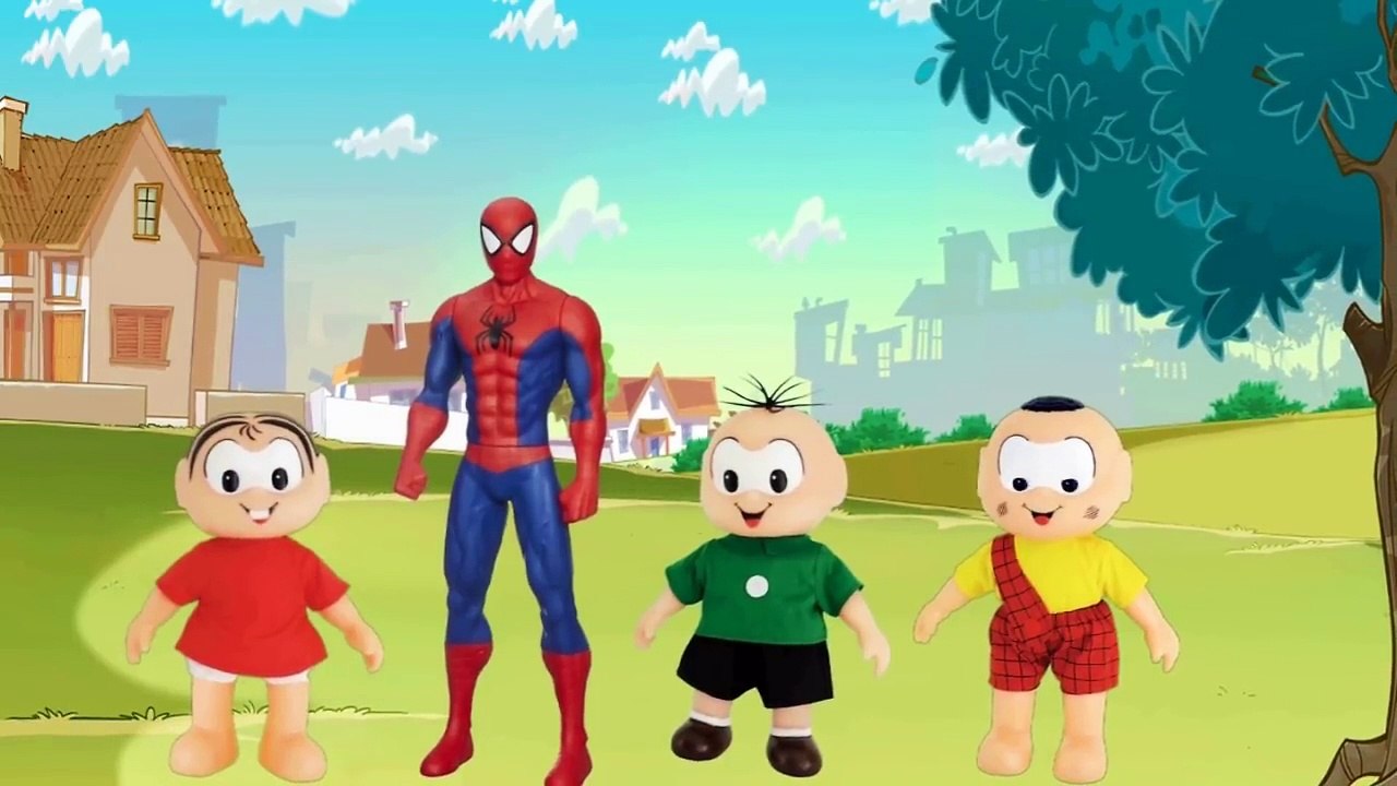 Turma da Monica 3 episódios - banho cascão - Monica e spiderman - casamento Monica Cebolinha