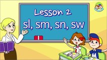 4 STEP PHONICS - STEP 4(Double Consonant Sounds) - Lesson 2(sm, sn, sl)