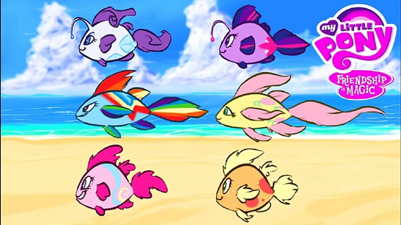 ✿ MLP Sea Animals Compilation - My Little Pony Coloring Book Video Episode For Kids FIM HD
