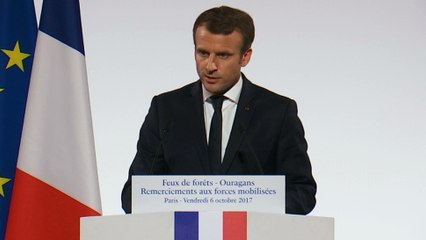 Remerciements aux forces mobilisées pour les feux de forêts et ouragans