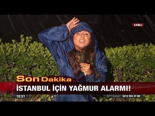 İstanbul fırtınasında atv muhabirinin zor anları - 27 Temmuz 2017