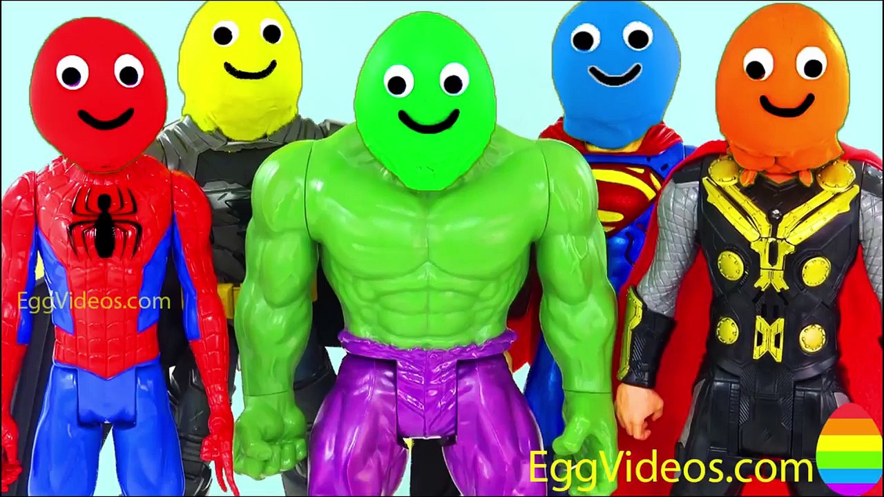 Xylophone Finger Family Nursery Rhymes Superhero Learn Colors Play Doh Body Paint Hand EggVideos.com