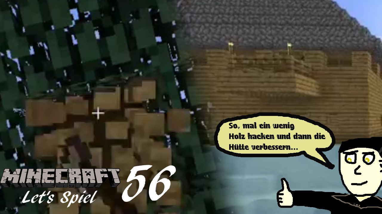 Minecraft 'Let's Spiel' (Let's Play) 56: Strandhüttenverfeinerung & Förstertour