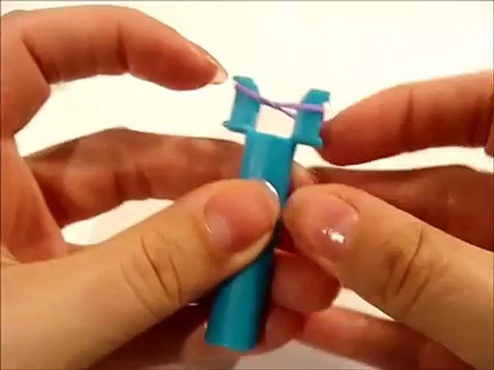 Loom Bandz Anleitung deutsch - Spiral Armband / Bracelet mit Mini Loom