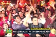 La fiesta de los hinchas tras empate de Perú ante Argentina