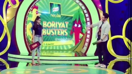 Sajal Aly With Ahsan Khan in Game Show By Knorr Noddles