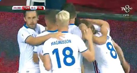 Johann Gudmundsson Goal HD - Turkey 0-1 Iceland 06.10.2017