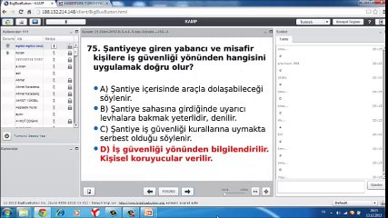 21 Ekim 2012 B Sınıfı Sınav Soruları Bölüm 3