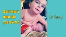 CUTE Kids Try to Breastfeeding Little Brother-Sister - FUNNY Babies Video Compilation