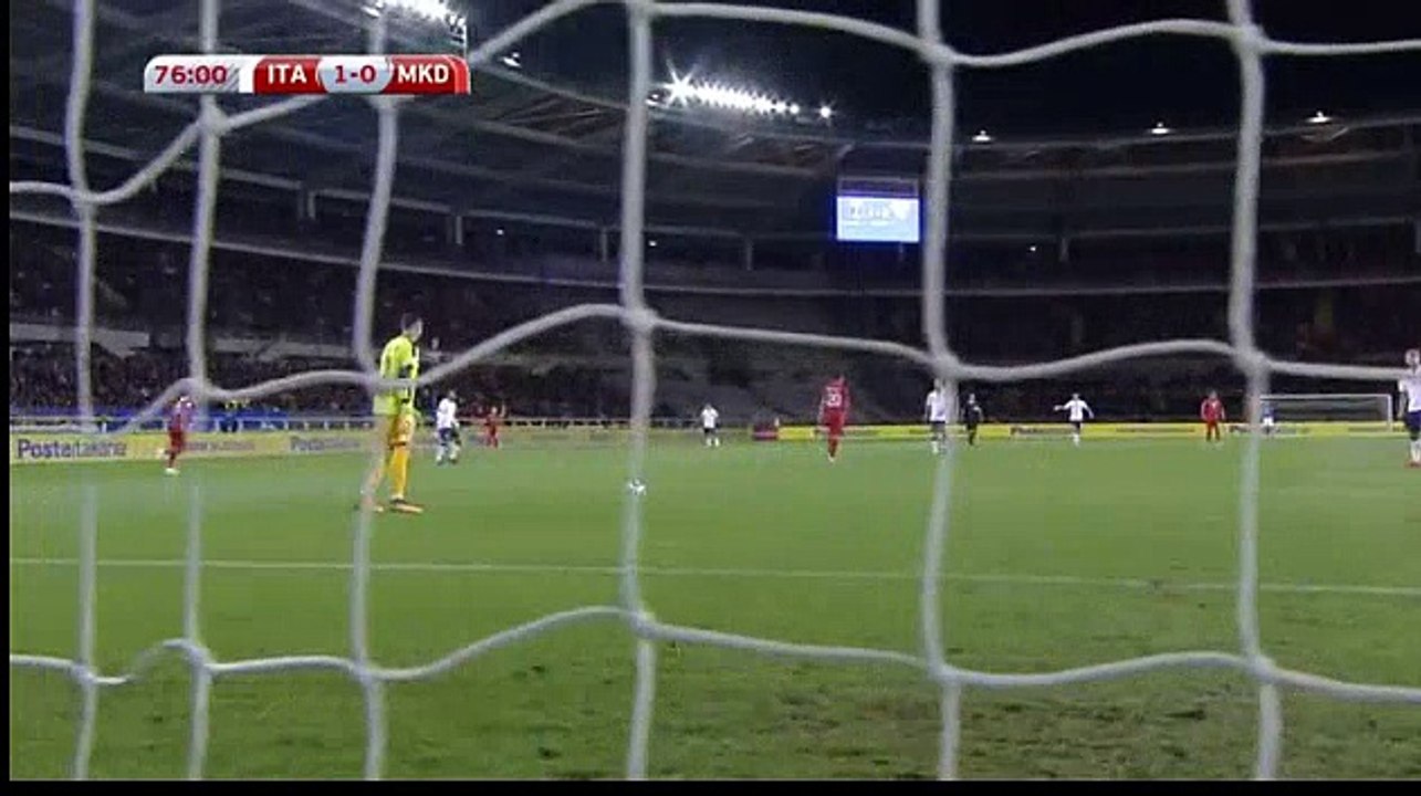 Italy 1 - 1  FYR Macedonia 06/10/2017 Aleksandar Trajkovski Super Goal 77' World Cup Qualif HD Full Screen .
