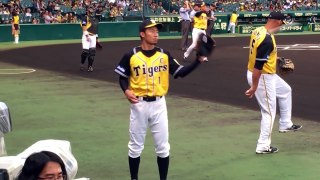 阪神タイガース 鳥谷 高山選手キャッチボール映像 近いです