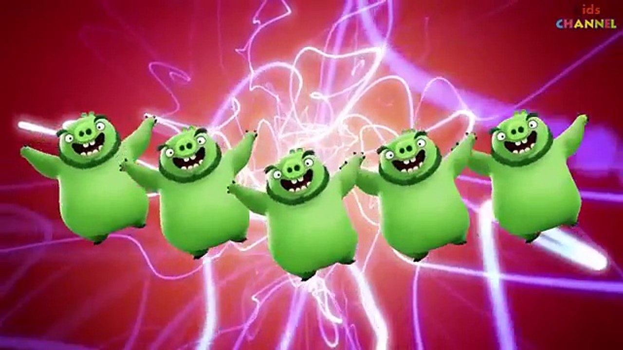 ANGRY BIRDS Five Little Monkeys Jumping on the Bed TV Kids Channel