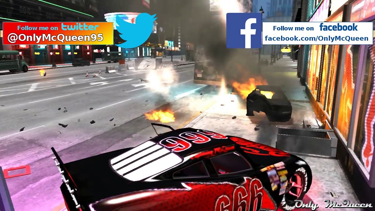 EVIL LIGHTNING MCQUEEN & BLACK SPIDERMAN (Disney Cars Battle custom)
