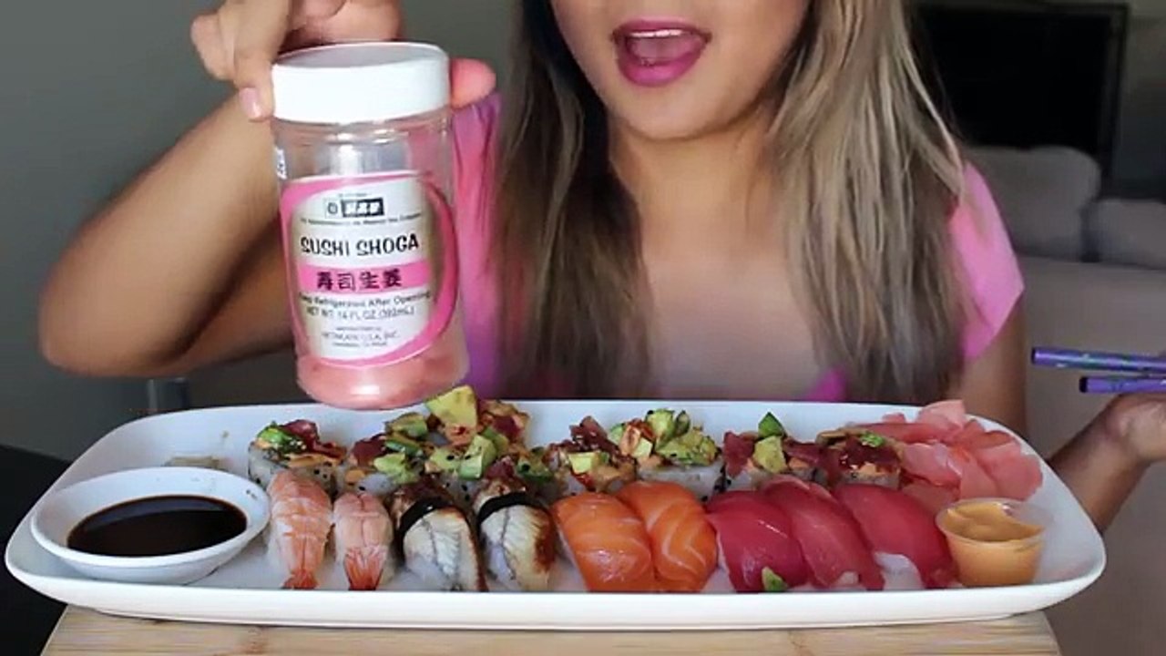 ASMR: Nigiri Sushi にぎり寿司 *Eating Sounds* MUKBANG