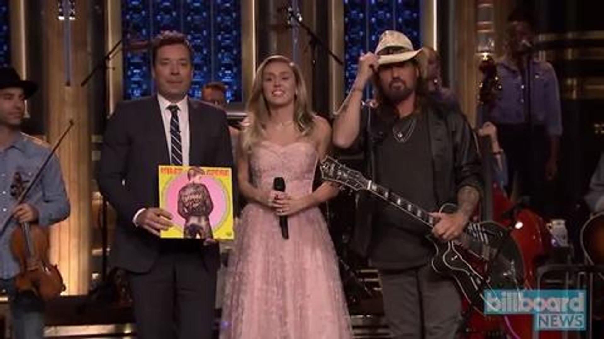 Miley Cyrus & Billy Ray Cyrus Pay Homage to Tom Pettty on 'Tonight Show' | Billboard N