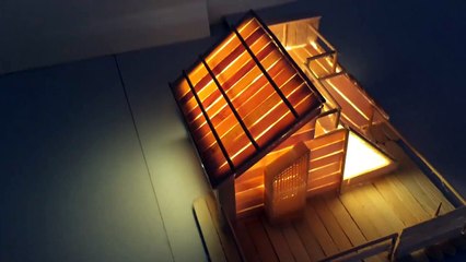 MODEL MAKING OF POPSICLE STICKS HOUSE