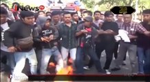 Tuntut KPK Tuntaskan Kasus E-KTP, Demo Mahasiswa di Makassar Ricuh