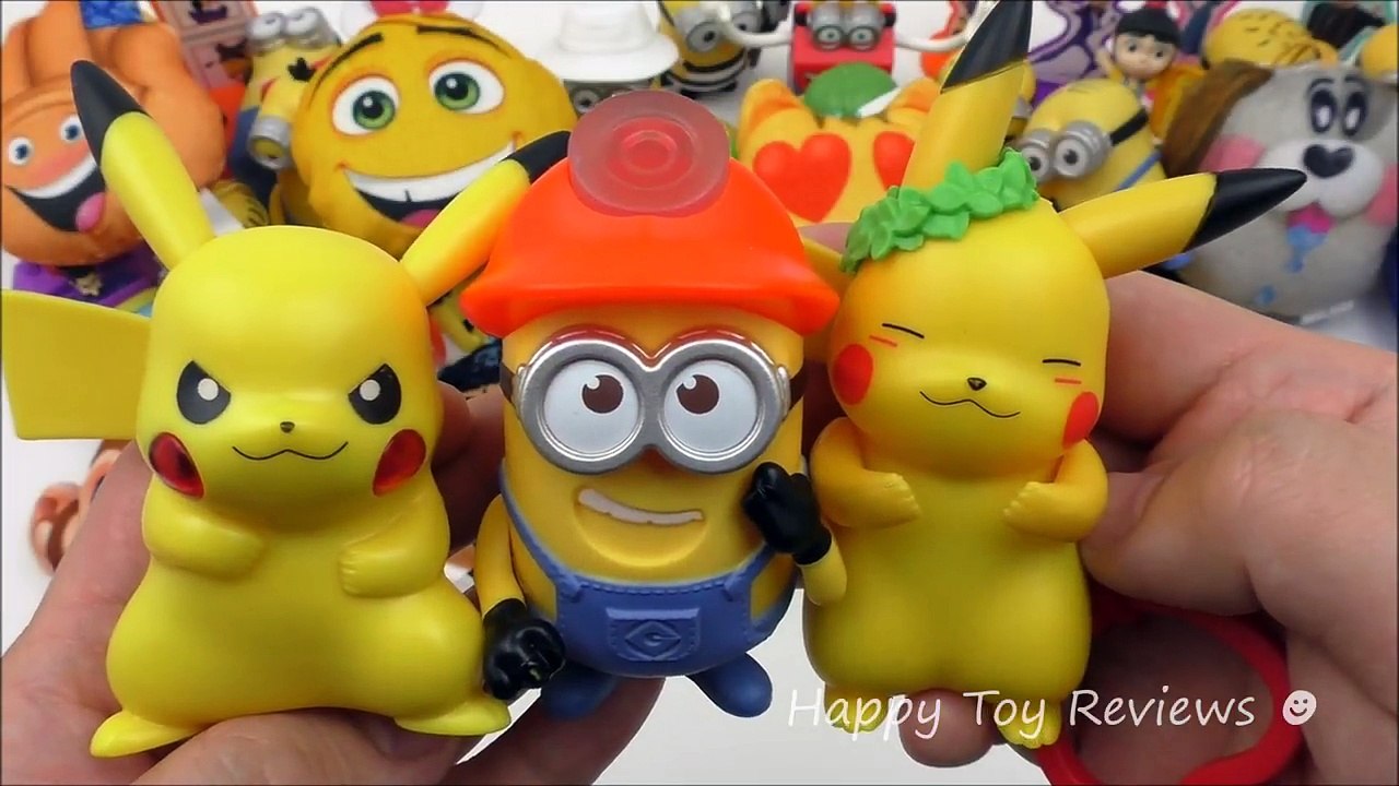 2017 McDONALD'S POKEMON DESPICABLE ME 3 HAPPY MEAL TOYS KFC KIDS LIGHT UP COLLECTION MINION PIKACHU-JnsghlDlSms