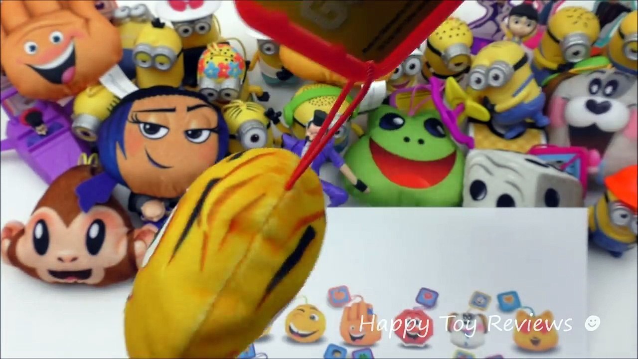 2017 McDONALD'S THE EMOJI MOVIE HAPPY MEAL TOYS FULL WORLD SET 11 PLUSH KIDS COLLECTION EUROPE UK US-TIklndjjTRs