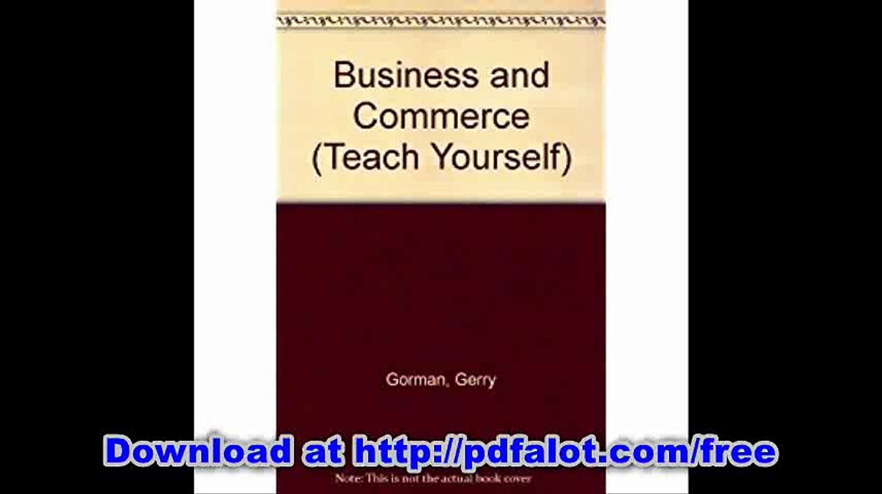 Business and Commerce (Teach Yourself)