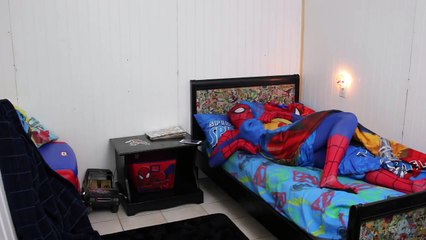 Funny Superheroes! Pink Spidergirl and Frozen Elas vs Joker Fashion Show Toilet Prank in Real Life