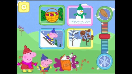 Peppa Pig: Seasons - Autumn and Winter - iPad app demo for kids - Ellie