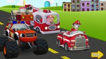 Blaze and The Monster Machines - Firefighters Rescue Nick Jr | Paw Patrol Bubble Guppies-Fire Trucks