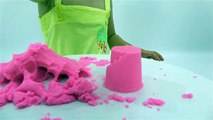 Learn Colors with Kinetic Sand, Shovel Toys for Children  Finger Family Song Nursery Rhymes Kids