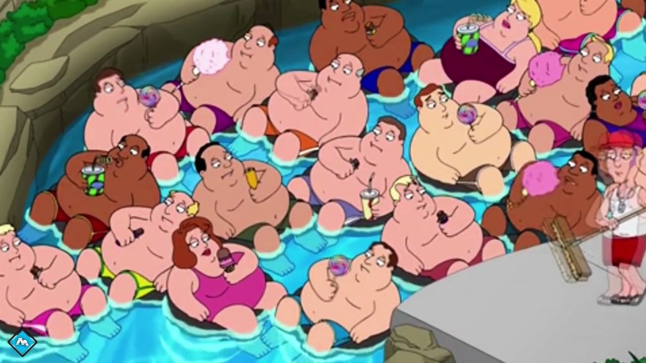 Family Guy Deutsch -  Ein fetter Mann im Wasser Park