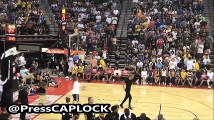 LaMelo Ball Halftime Shooting Contest During Lonzo Ball First Summer league Game With The Lakers