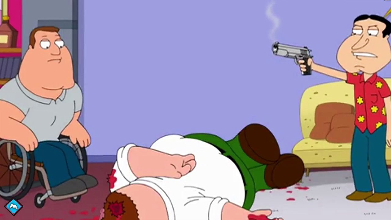 Family Guy Deutsch - Quagmire & Joe schießen auf Peter