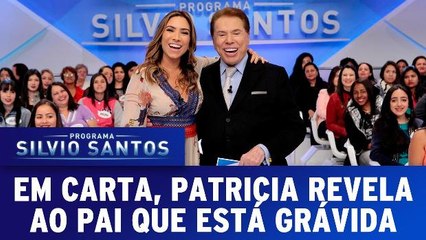 Patricia Abravanel entrega carta fofa para Silvio onde revela que está grávida