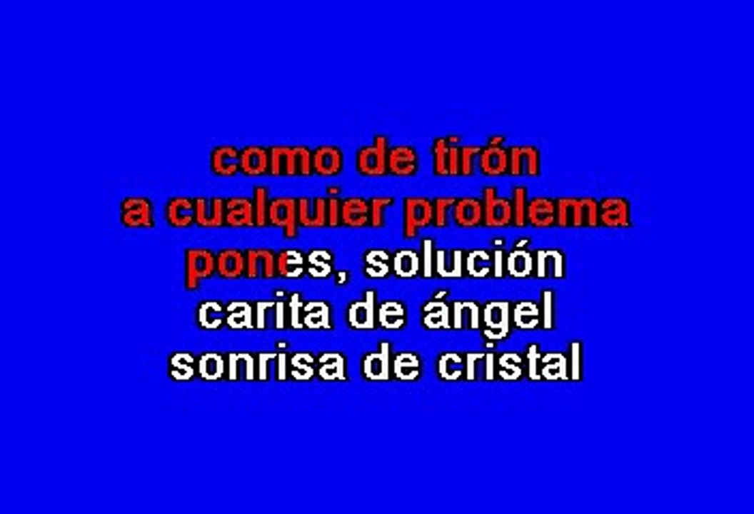 Tatiana - Carita de angel (Karaoke)