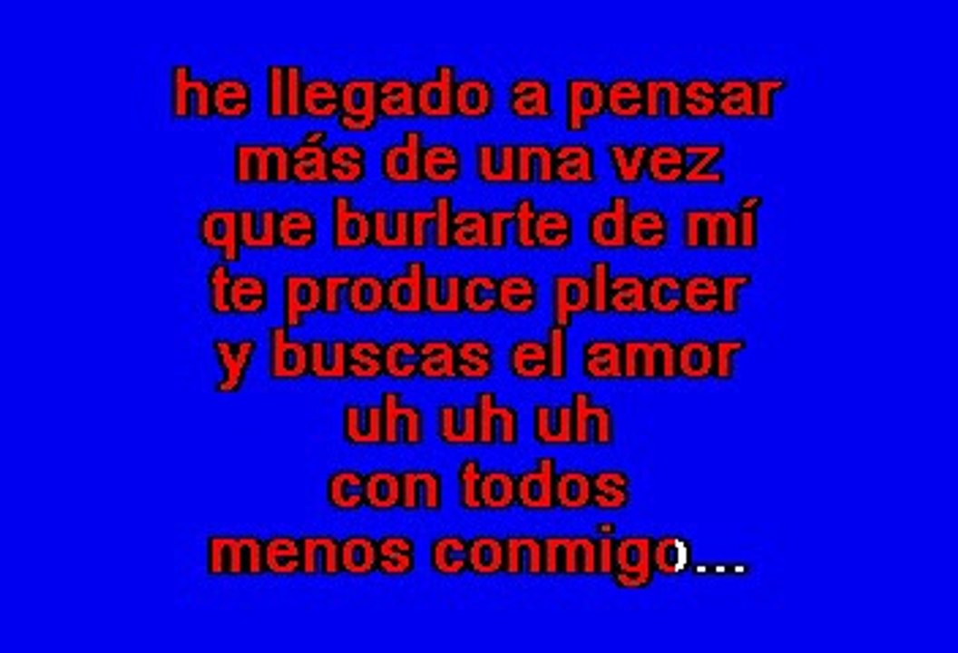 Timbiriche - Con Todos Menos Conmigo (Karaoke)