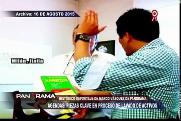 Histórico reportaje de Panorama: Las agendas que fueron piezas clave para la prisión preventiva