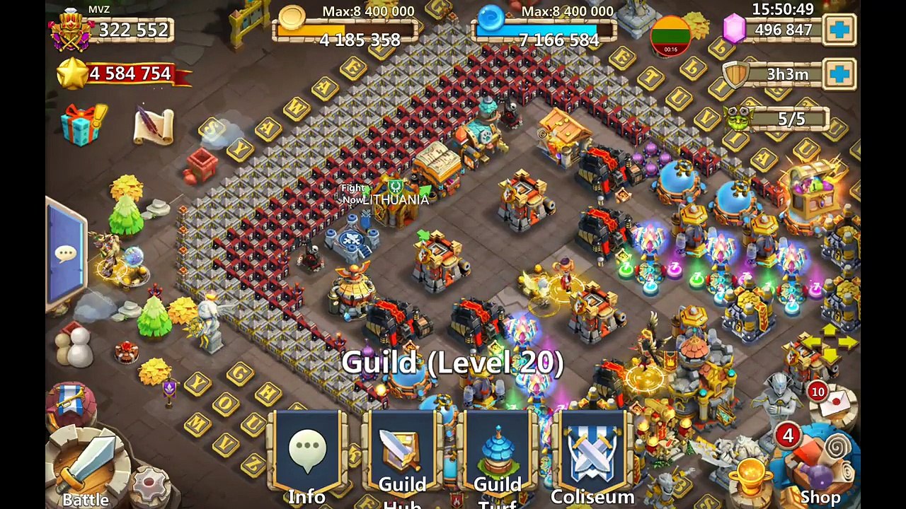 Look at ALL THAT FAME Highest Guild Wars Rewards EVER Castle Clash