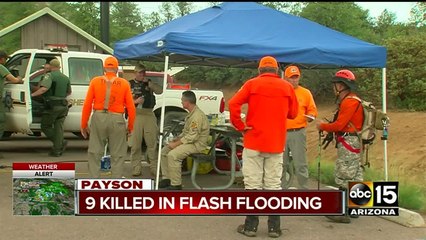 Officials continue search for missing man after Payson flash flood
