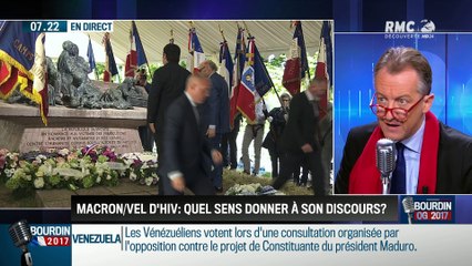 QG Bourdin 2017 : Rafle du Vél d'Hiv' : Comment interpréter le discours d'Emmanuel Macron ? - 17/07